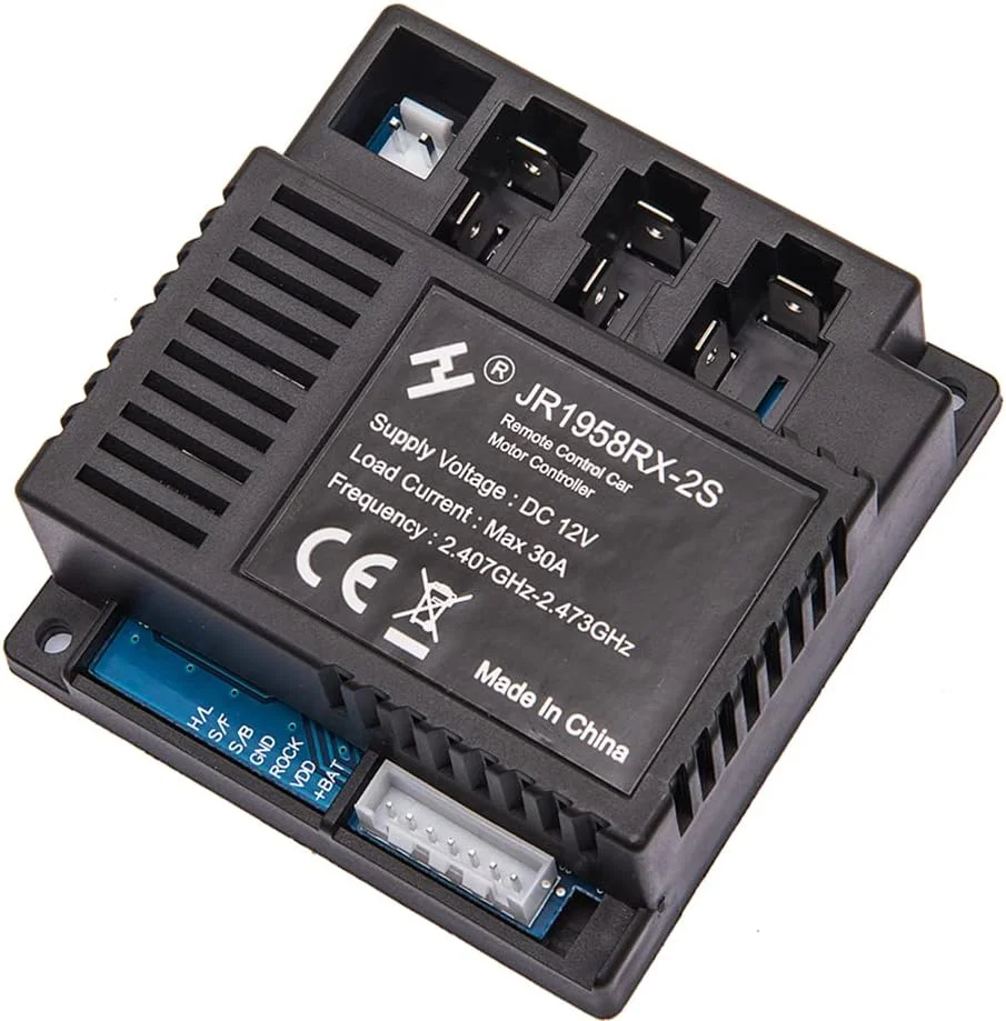 گیرنده کنترل از راه دور 2.4G مدل JR1958RX-2S 12V مناسب ماشین های شارژی کودکان به همراه لوازم جانبی جعبه کنترل جایگزین