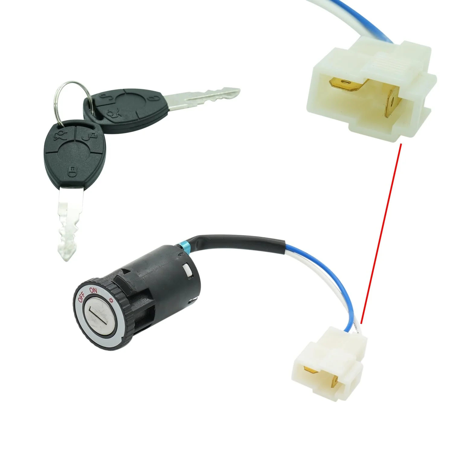 کلید استارت منبع تغذیه 12V6V برای ماشین های سواری کودکان، قفل برقی درب لوازم جانبی برای قطعات جایگزین اسباب بازی های سواری برقی کودکان.