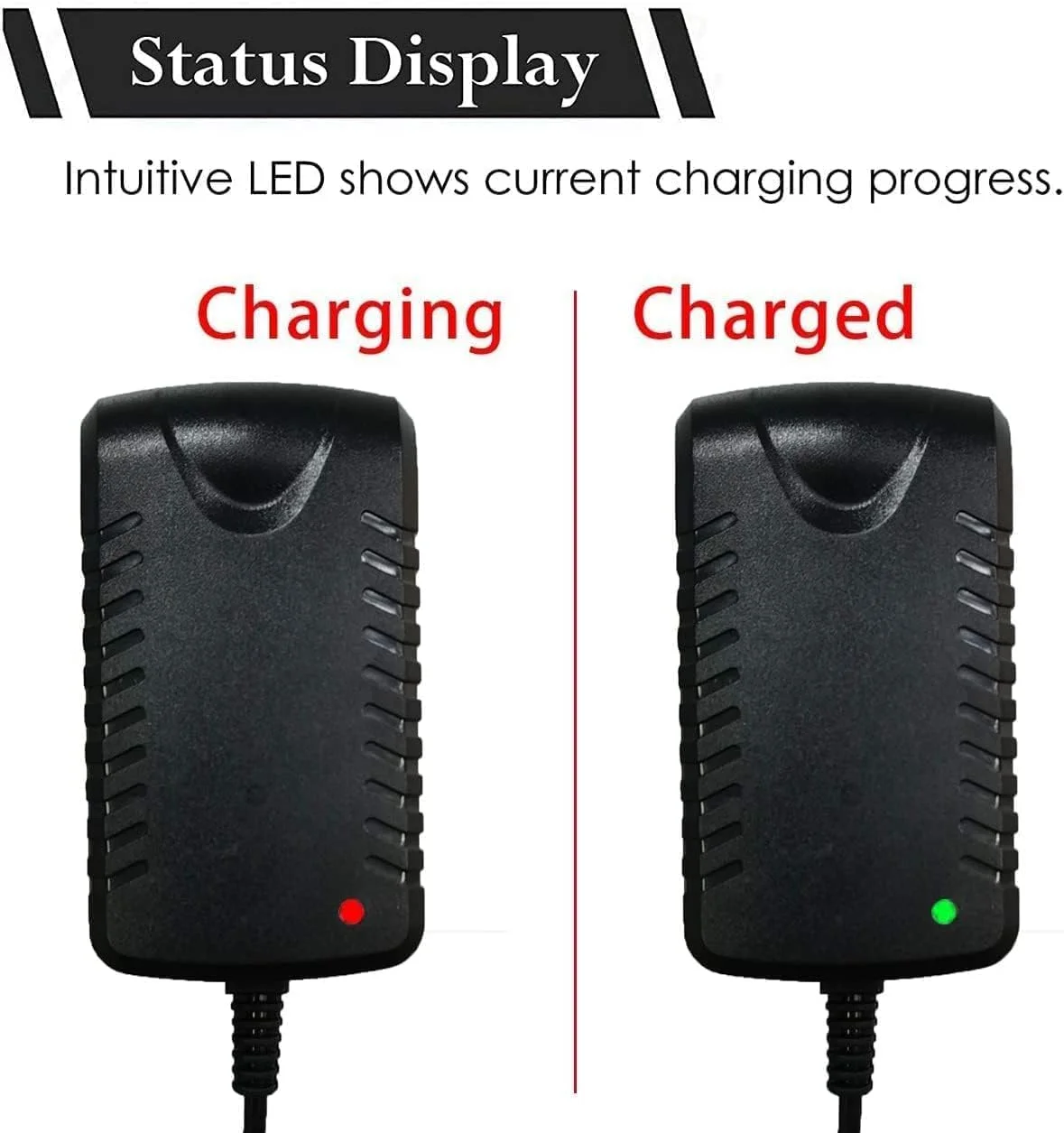 آداپتور شارژر ماشین برقی کودک 12 ولت/6 ولت برای ماشین ها، موتور سیکلت ها، جیپ ها و شاسی بلندهای برقی کودکان - چراغ نشانگر هوشمند، شارژ ایمن برای اسباب بازی های سواری با باتری قابل شارژ آداپتور شارژر ماشین برقی کودک 12 ولت/6 ولت برای ماشین ها، موتور سیکلت ها، جیپ ها و شاسی بلندهای برقی کودکان - چراغ نشانگر هوشمند، شارژ ایمن برای اسباب بازی های سواری با باتری قابل شارژ
