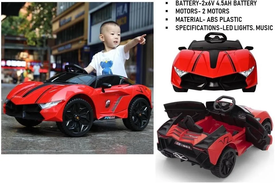 ماشین بازی کودک مدل JSR6552 قرمز با کنترل از راه دور