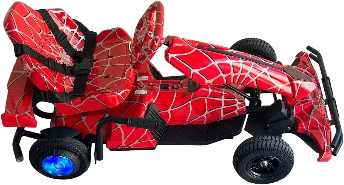 ماشین بازی برقی 12 ولت برای کودکان، دو سرنشینه، با چرخ‌های بزرگ، کنترل از راه دور، طراحی شیک - مناسب برای پسران و دختران