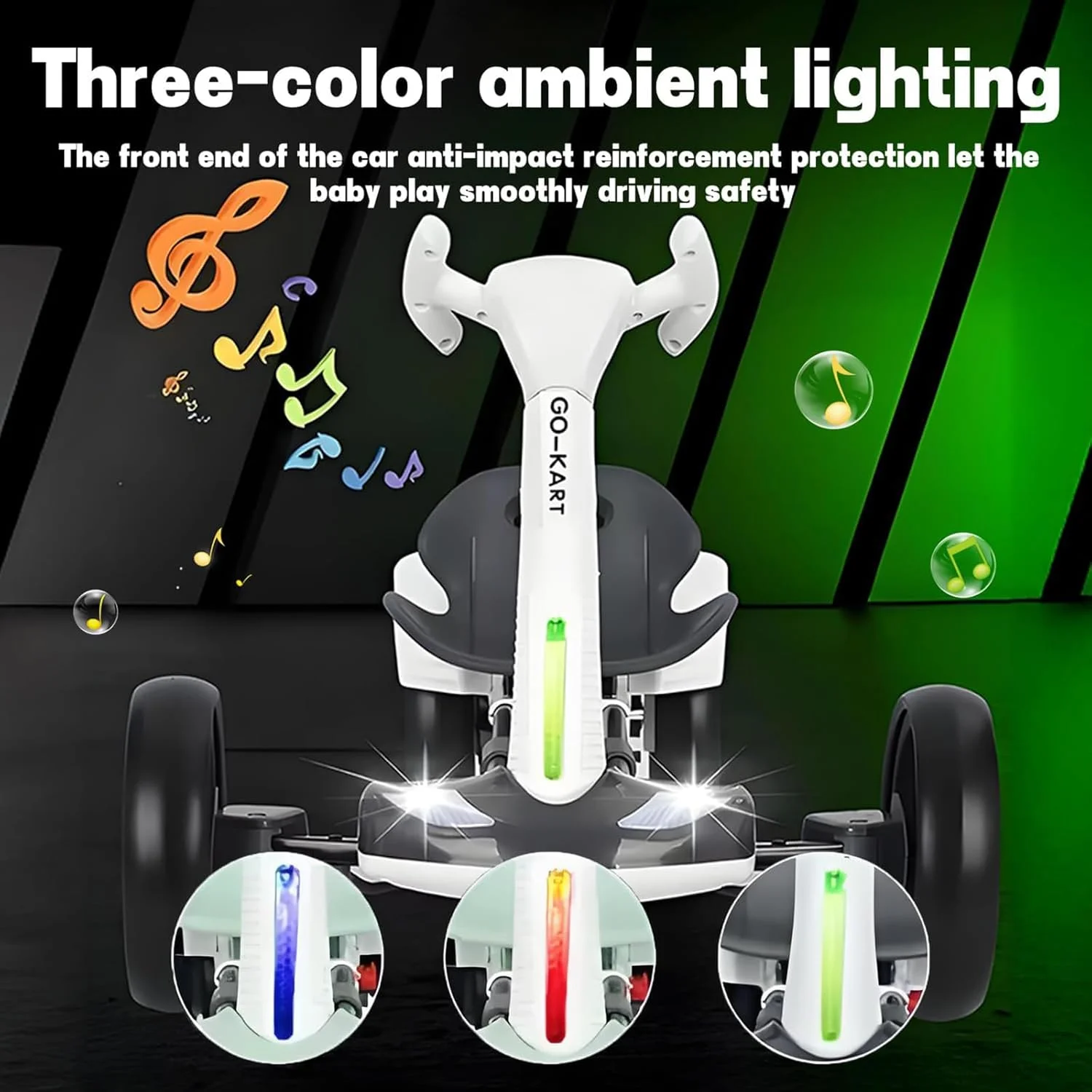 ماشین کارتینگ برقی تاشو کودکانه، ماشین بازی کودک با قابلیت حرکت به عقب، سرعت 8 کیلومتر در ساعت، با صندلی قابل تنظیم، موزیک و چراغ، مناسب برای کودکان 3 تا 10 سال به بالا - زرد 6 ولت ماشین کارتینگ برقی تاشو کودکانه، ماشین بازی کودک با قابلیت حرکت به عقب، سرعت 8 کیلومتر در ساعت، با صندلی قابل تنظیم، موزیک و چراغ، مناسب برای کودکان 3 تا 10 سال به بالا - زرد 6 ولت