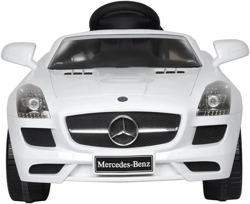 ماشین سواری مرسدس بنز SLS AMG دارای مجوز DORSA برای کودکان - کنترل از راه دور، MP3/USB، چراغ های LED و ایمنی شروع نرم (سفید) ماشین سواری مرسدس بنز SLS AMG دارای مجوز DORSA برای کودکان - کنترل از راه دور، MP3/USB، چراغ های LED و ایمنی شروع نرم (سفید)