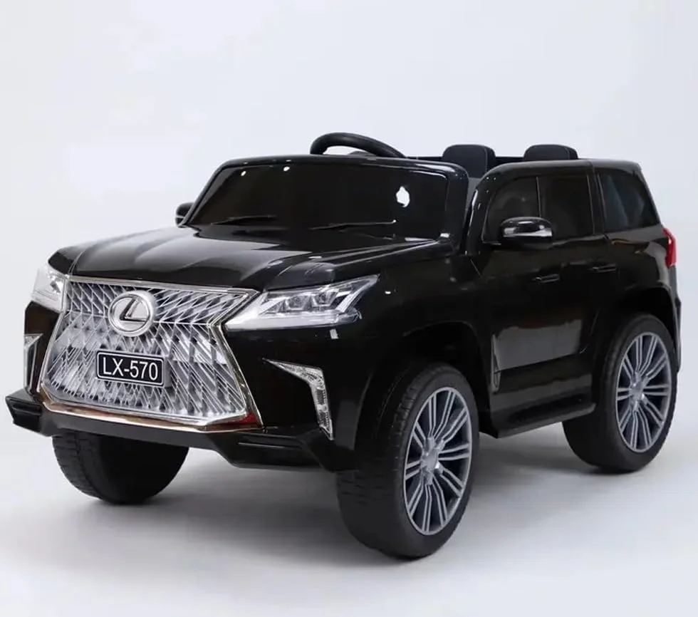 ماشین بازی کودکانه دورسا مدل لکسوس LX570 با باتری 12 ولت، موزیک، صدا و نور | صندلی چرمی، لاستیک های رابر، مناسب برای رنج سنی 2 تا 8 سال (مشکی) ماشین بازی کودکانه دورسا مدل لکسوس LX570 با باتری 12 ولت، موزیک، صدا و نور | صندلی چرمی، لاستیک های رابر، مناسب برای رنج سنی 2 تا 8 سال (مشکی)