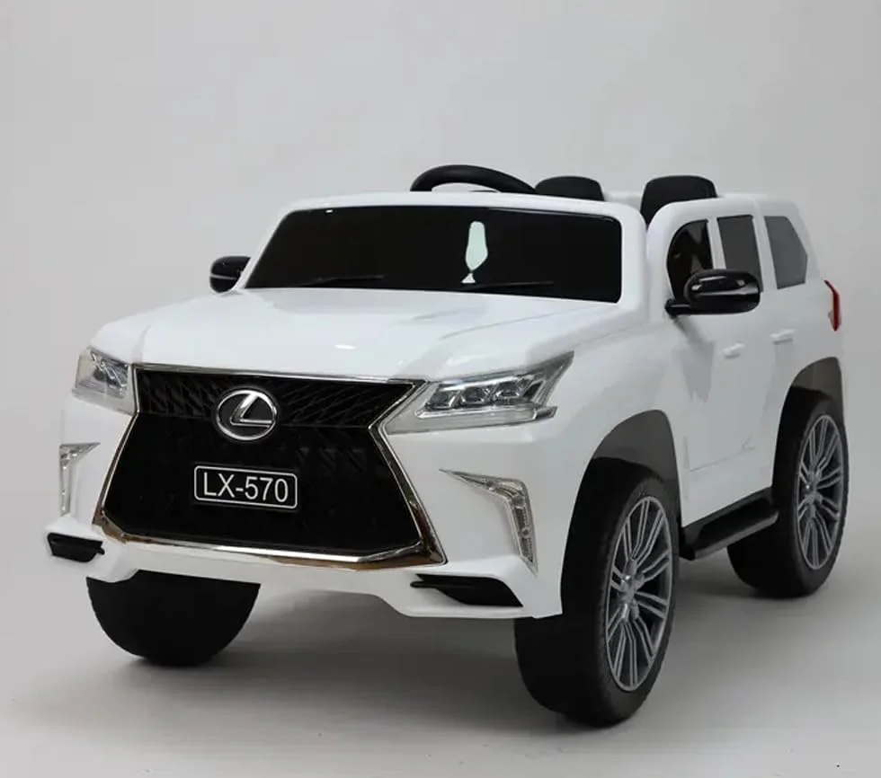 ماشین بازی کودکانه دورسا مدل لکسوس LX570 با باتری 12 ولت، موزیک، صدا و نور | صندلی چرمی، لاستیک پلاستیکی، مناسب برای رنج سنی 2 تا 8 سال (سفید) ماشین بازی کودکانه دورسا مدل لکسوس LX570 با باتری 12 ولت، موزیک، صدا و نور | صندلی چرمی، لاستیک پلاستیکی، مناسب برای رنج سنی 2 تا 8 سال (سفید)