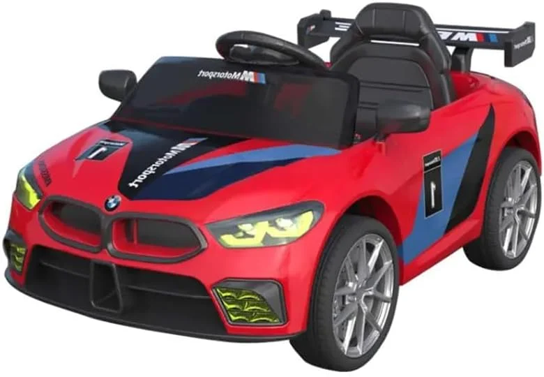 ماشین سواری کودکانه دورسا، مدل BMW اسپرت، با باتری 12 ولت، دارای موزیک، صدا و نور | ماشین بازی الکتریکی مناسب کودکان 2 تا 5 سال (قرمز) ماشین سواری کودکانه دورسا، مدل BMW اسپرت، با باتری 12 ولت، دارای موزیک، صدا و نور | ماشین بازی الکتریکی مناسب کودکان 2 تا 5 سال (قرمز)