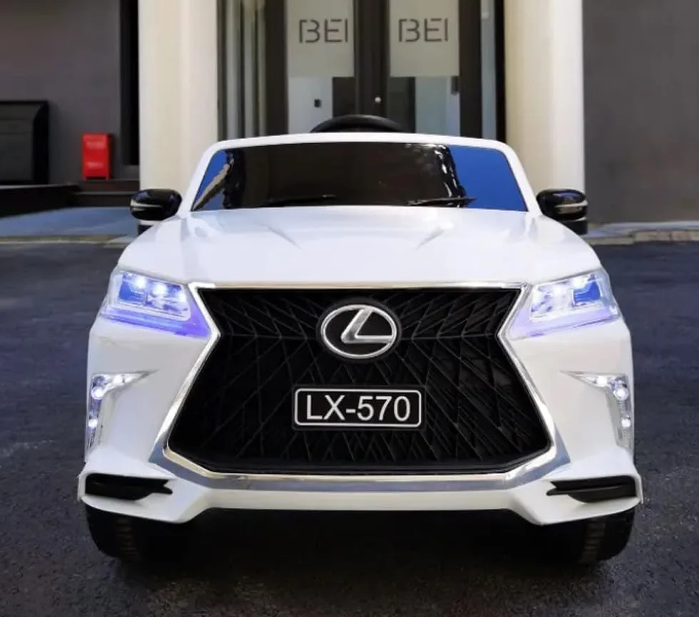 ماشین بازی کودکانه دورسا مدل لکسوس LX570 با باتری 12 ولت، موزیک، صدا و نور | صندلی چرمی، لاستیک پلاستیکی، مناسب برای رنج سنی 2 تا 8 سال (سفید) ماشین بازی کودکانه دورسا مدل لکسوس LX570 با باتری 12 ولت، موزیک، صدا و نور | صندلی چرمی، لاستیک پلاستیکی، مناسب برای رنج سنی 2 تا 8 سال (سفید)