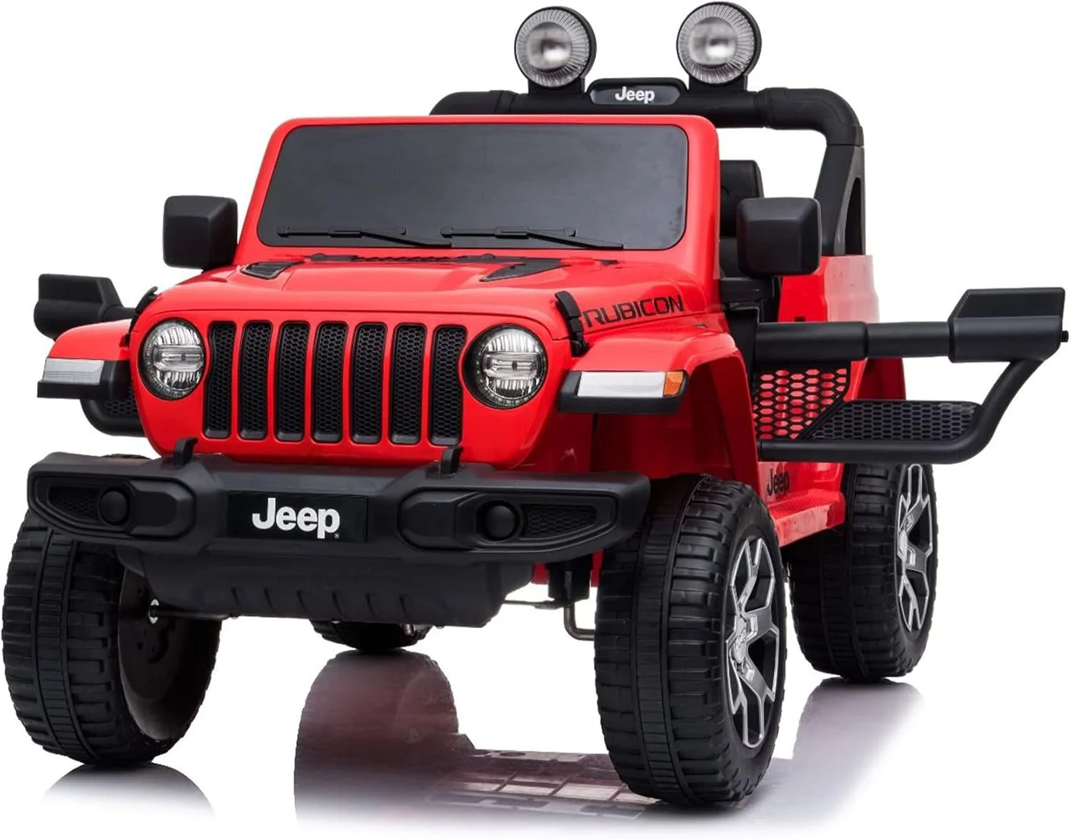 ماشین بازی کودکانه مدل DERAK Jeep 4X4 با طراحی فوق العاده، کنترل از راه دور، چرخ های EVA و صندلی چرمی، قرمز