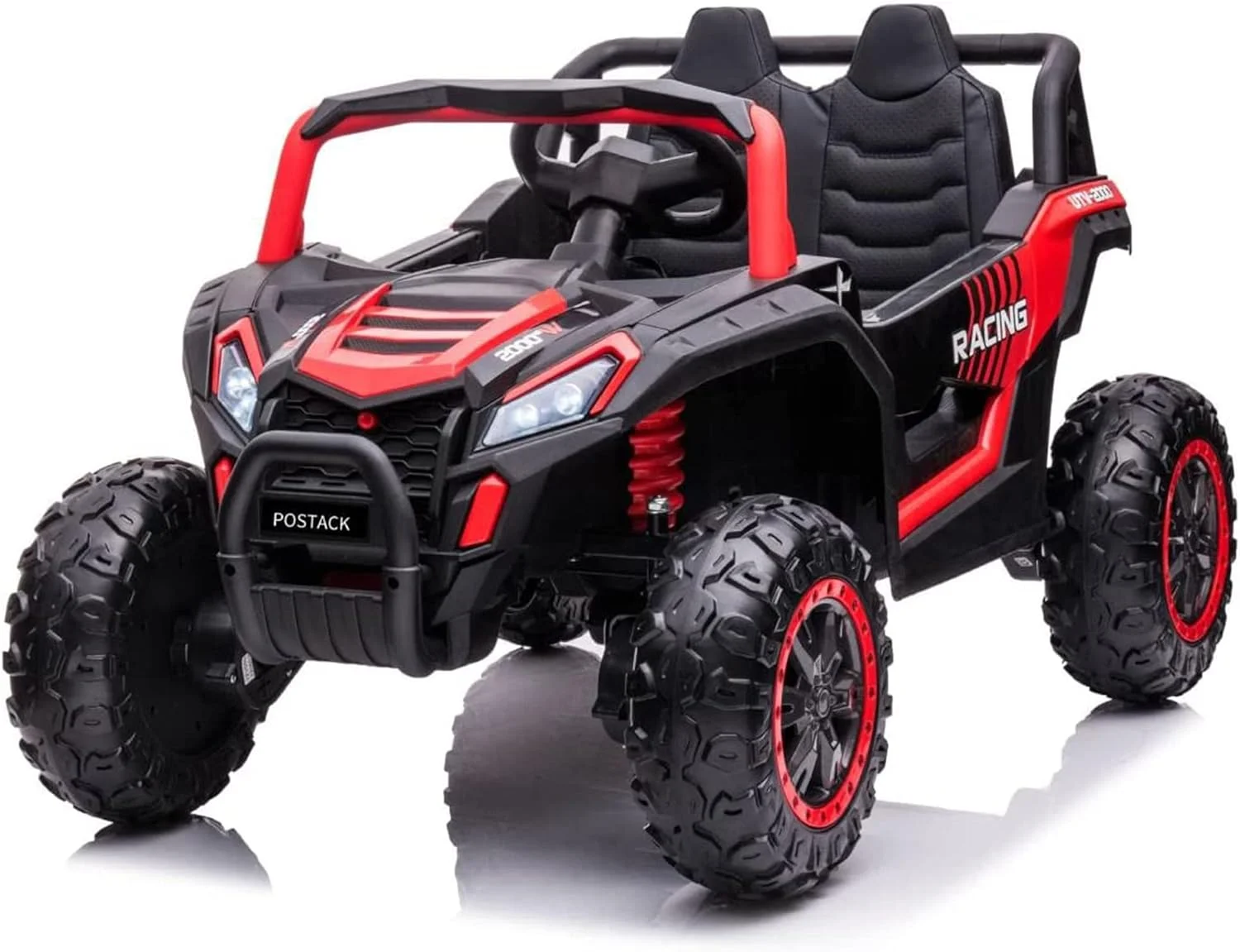 ماشین بازی ساحلی کودک مدل DERAK Kids 4x4 12V Sport Edition دو سرنشینه - قرمز