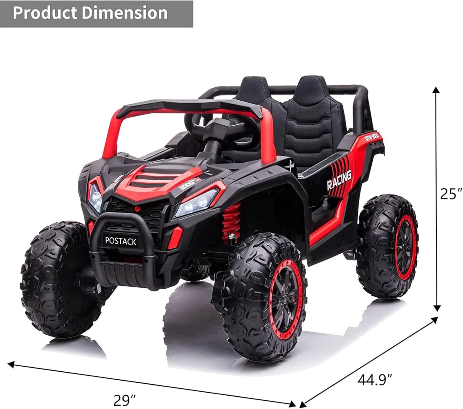 ماشین بازی ساحلی کودک مدل DERAK Kids 4x4 12V Sport Edition دو سرنشینه - قرمز ماشین بازی ساحلی کودک مدل DERAK Kids 4x4 12V Sport Edition دو سرنشینه - قرمز