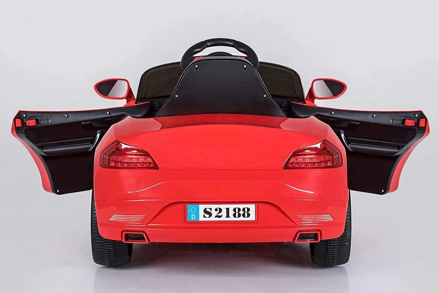 ماشین بازی کودکانه دِرَک مدل S2188 با چراغ های ال ای دی، پخش موسیقی و کنترل از راه دور والدین - دوچرخه (قرمز) ماشین بازی کودکانه دِرَک مدل S2188 با چراغ های ال ای دی، پخش موسیقی و کنترل از راه دور والدین - دوچرخه (قرمز)