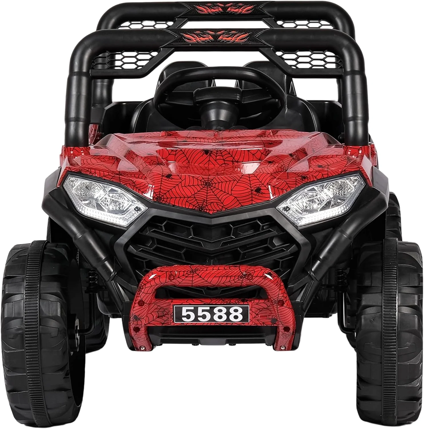 ماشین بازی چهار چرخ برقی کودکانه - ترمز پایی، وسیله نقلیه ماجراجویی در فضای باز (چند رنگ)