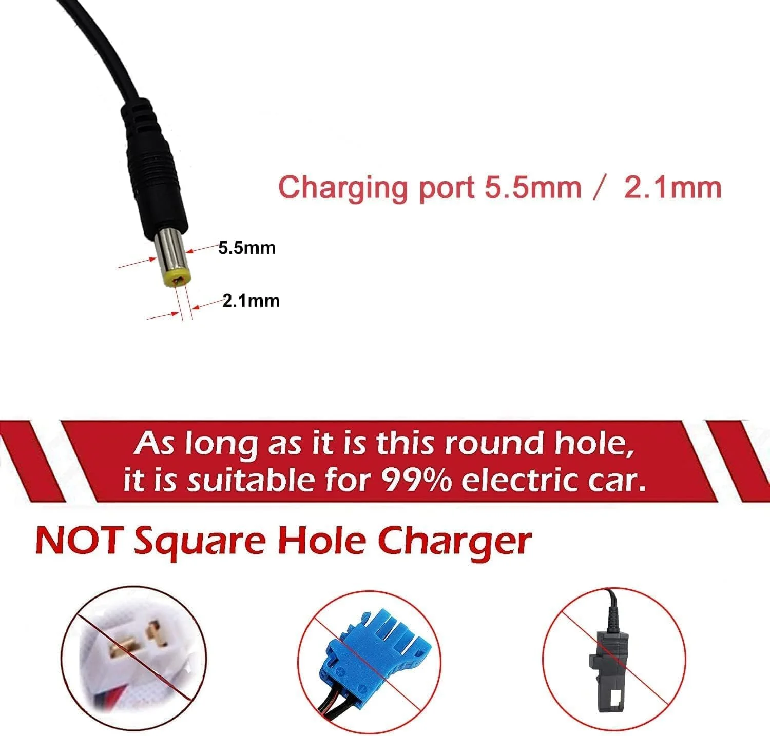 شارژر 6 ولت برای ماشین های شارژی کودک، اسباب بازی، چراغ های LED، دوربین مداربسته - دوشاخه UK - اتصال بشکه ای