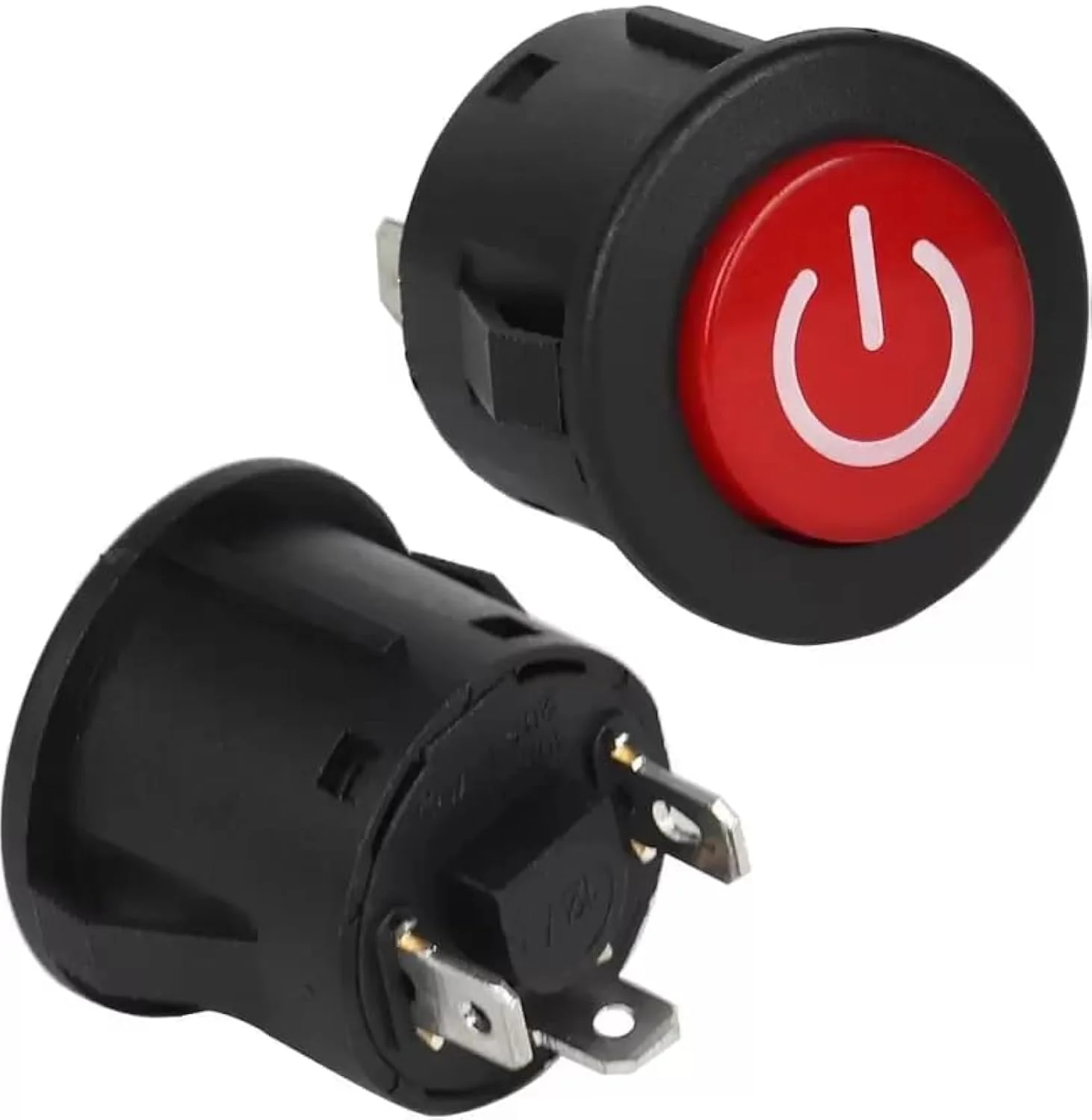 لوازم جانبی دکمه استارت ماشین و موتور سیکلت کودکانه، قطعات جایگزین ماشین برقی سواری کودکان، 1 عدد