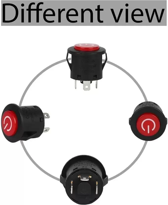 لوازم جانبی دکمه استارت ماشین و موتور سیکلت کودکانه، قطعات جایگزین ماشین برقی سواری کودکان، 1 عدد لوازم جانبی دکمه استارت ماشین و موتور سیکلت کودکانه، قطعات جایگزین ماشین برقی سواری کودکان، 1 عدد