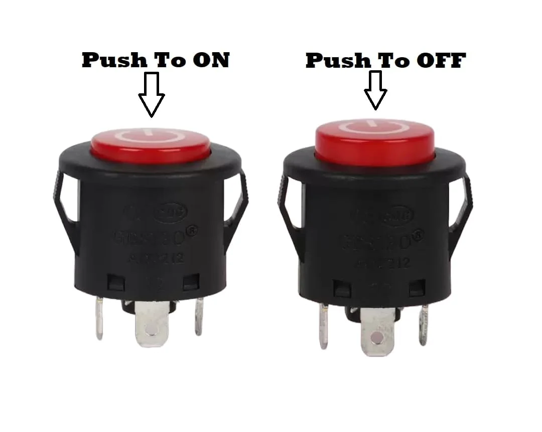 لوازم جانبی دکمه استارت ماشین و موتور سیکلت کودکانه، قطعات جایگزین ماشین برقی سواری کودکان، 1 عدد لوازم جانبی دکمه استارت ماشین و موتور سیکلت کودکانه، قطعات جایگزین ماشین برقی سواری کودکان، 1 عدد