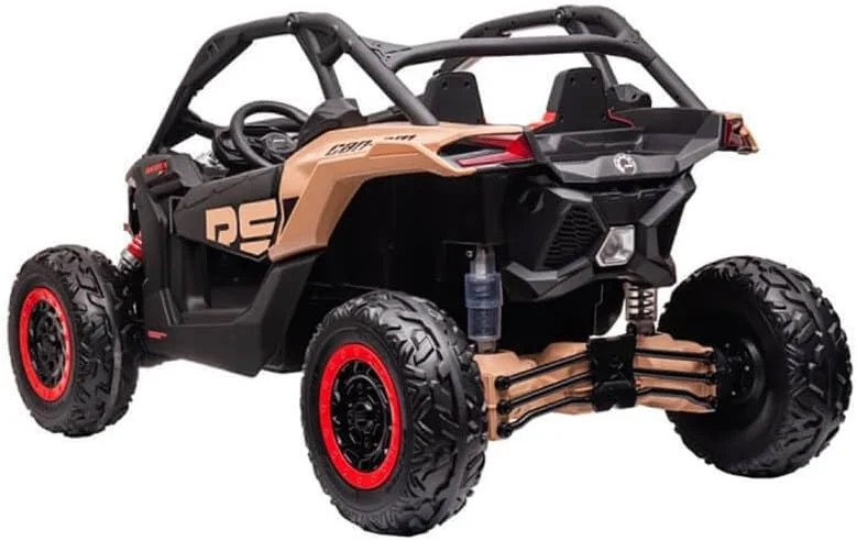 ماشین بازی دو نفره کان-ام ماوریک 24 ولت برای کودکان، چراغ ال ای دی، کنترل از راه دور، MP3، چرخ های EVA (مشکی) ماشین بازی دو نفره کان-ام ماوریک 24 ولت برای کودکان، چراغ ال ای دی، کنترل از راه دور، MP3، چرخ های EVA (مشکی)