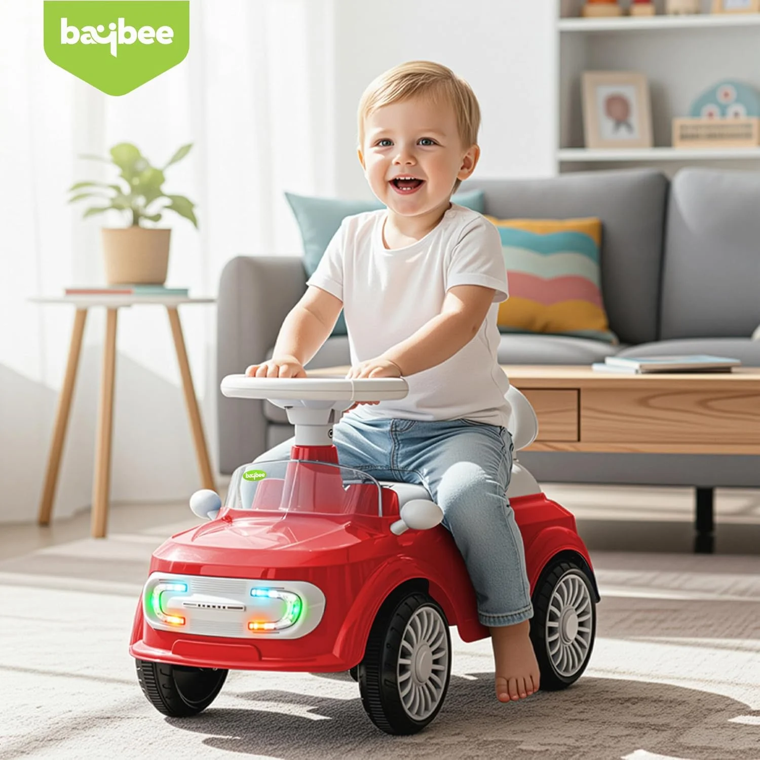 ماشین سواری کودک بایبی کروز، ماشین بازی کودک با چراغ، موسیقی و فضای ذخیره سازی | ماشین هل دادنی کودک | ماشین سواری هل دادنی برای کودکان نوپا 1 تا 3 سال (قرمز) ماشین سواری کودک بایبی کروز، ماشین بازی کودک با چراغ، موسیقی و فضای ذخیره سازی | ماشین هل دادنی کودک | ماشین سواری هل دادنی برای کودکان نوپا 1 تا 3 سال (قرمز)