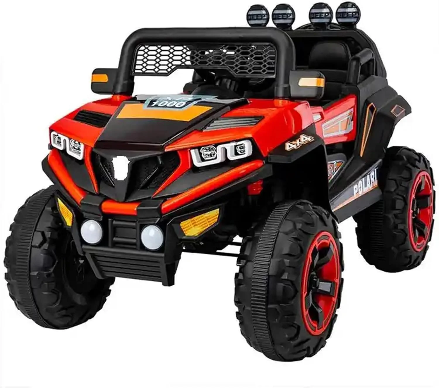 ماشین بازی کودکانه دورسا مدل Warlock XP 1000 جیپ با باتری 12 ولت، دارای موزیک، صدا و نور | ماشین بازی الکتریکی مناسب کودکان 2 تا 6 سال (قرمز) ماشین بازی کودکانه دورسا مدل Warlock XP 1000 جیپ با باتری 12 ولت، دارای موزیک، صدا و نور | ماشین بازی الکتریکی مناسب کودکان 2 تا 6 سال (قرمز)