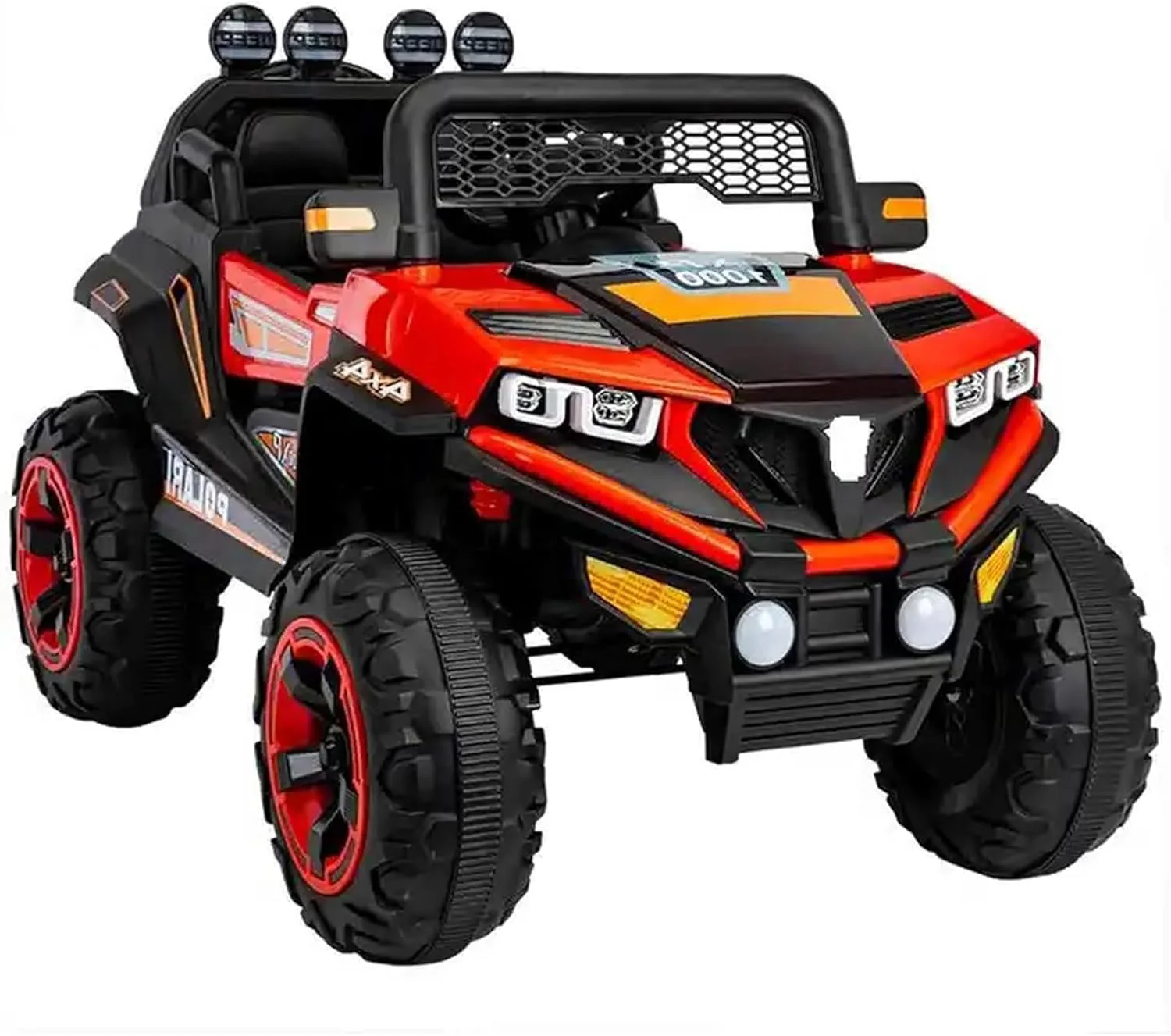 ماشین بازی کودکانه دورسا مدل Warlock XP 1000 جیپ با باتری 12 ولت، دارای موزیک، صدا و نور | ماشین بازی الکتریکی مناسب کودکان 2 تا 6 سال (قرمز) ماشین بازی کودکانه دورسا مدل Warlock XP 1000 جیپ با باتری 12 ولت، دارای موزیک، صدا و نور | ماشین بازی الکتریکی مناسب کودکان 2 تا 6 سال (قرمز)