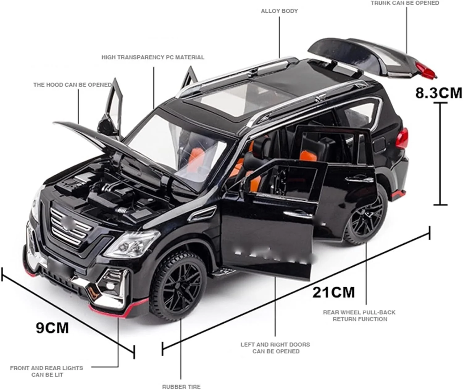مدل ماشین اسباب بازی پسرانه YBSM (مشکی 1)