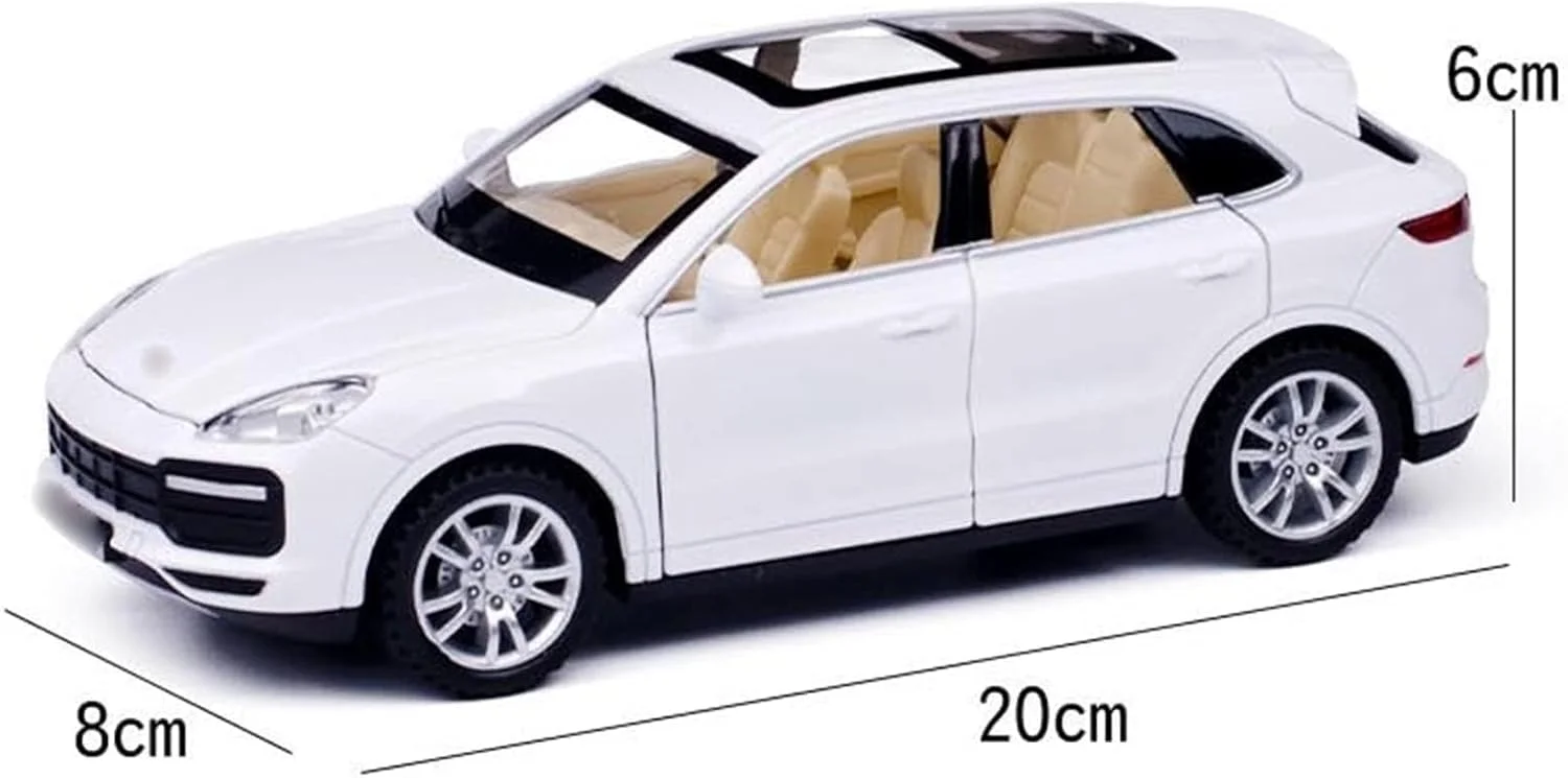 مدل ماشین کلکسیونی پورشه کاین توربو، مقیاس 1:32، فلزی، با قابلیت پخش صدا و نور و عقب کش (رنگ: قرمز)