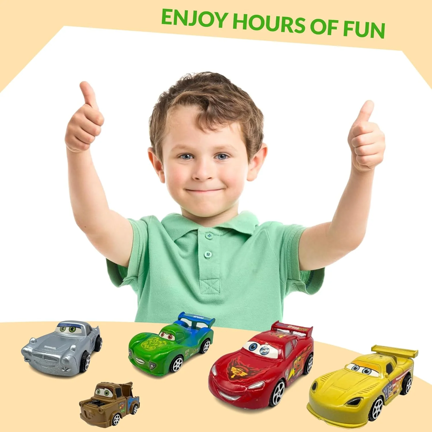 مجموعه اسباب بازی 7 تکه ماشین مسابقه ای کودکانه باغ اسباب بازی، مجموعه بازی هیجان انگیز برای پسران و دختران، مجموعه ماشین های اسباب بازی لوکس، هدیه تولد، مجموعه ماشین های اسباب بازی بادوام و سرگرم کننده (قرمز)