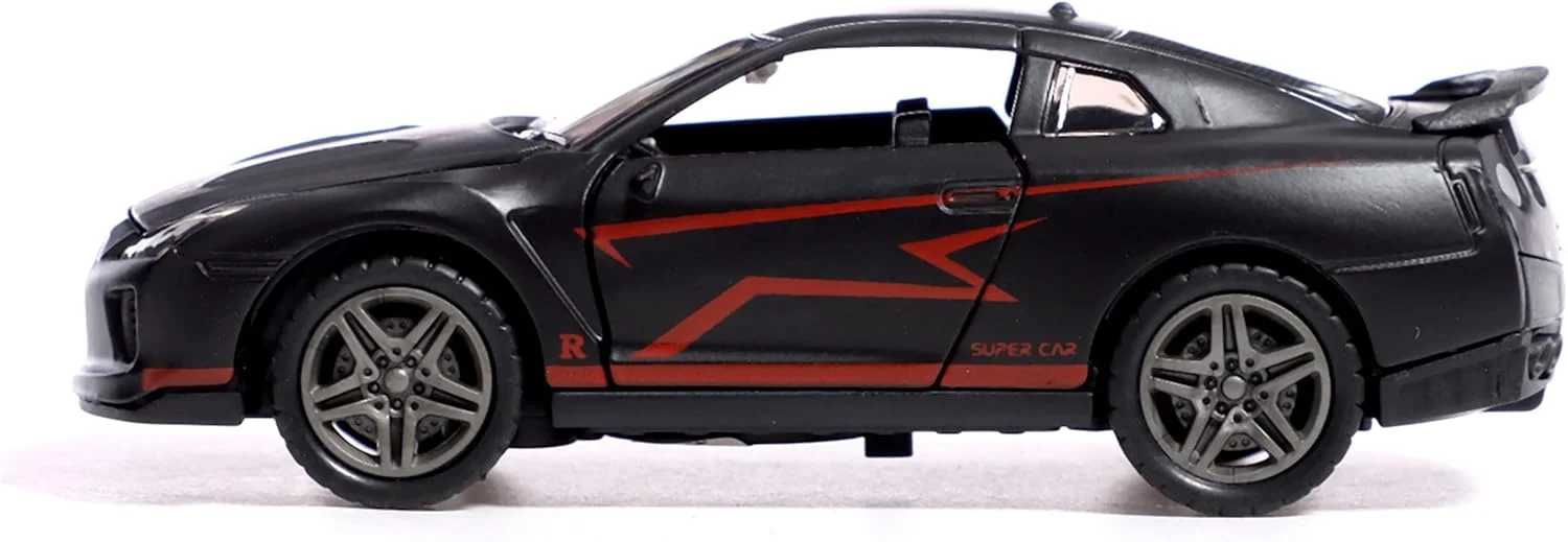 ماشین فلزی عقب کشیدنی TOY GARDEN مقیاس 1:32 با نور و صدا - باز شدن 2 درب، وسیله نقلیه فلزی اصطکاکی، جزئیات واقعی، اسباب بازی سرگرم کننده برای کودکان