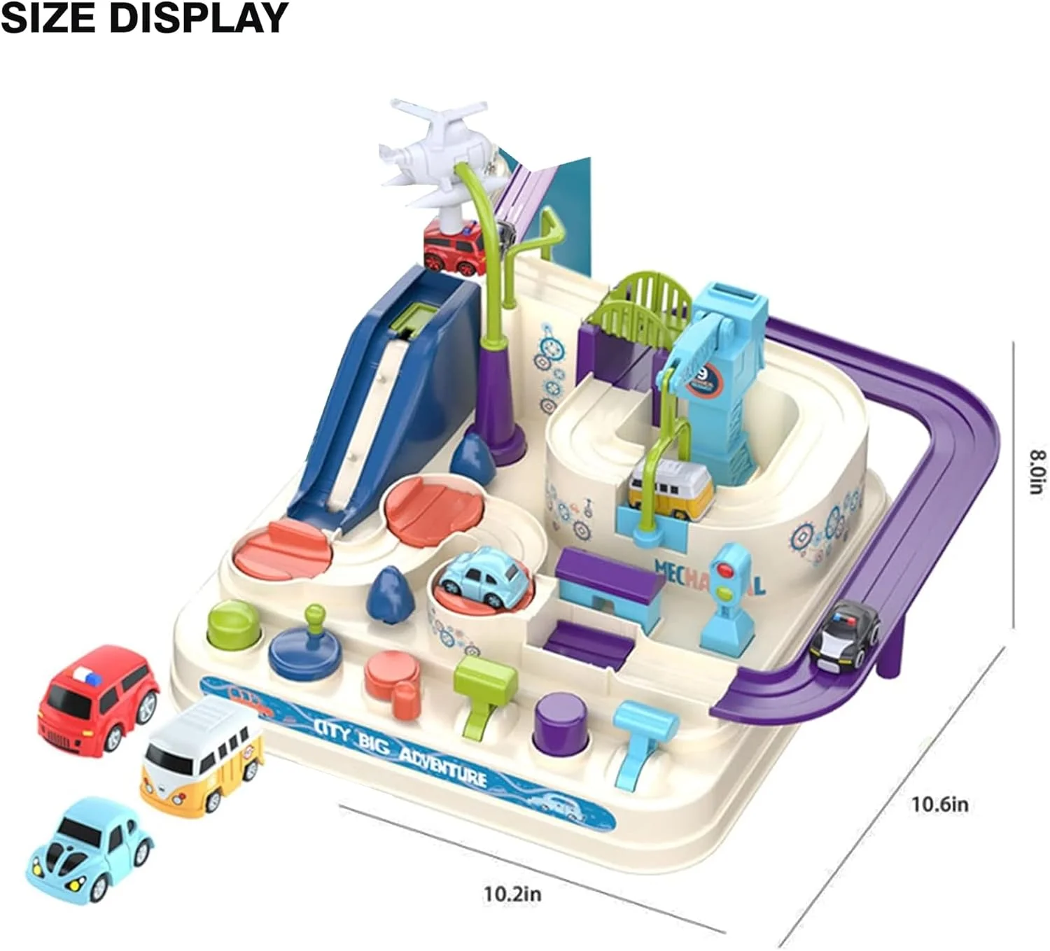اسباب بازی های ماجراجویی ماشین سولفار، اسباب بازی پیش دبستانی نجات شهر، اسباب بازی های آموزشی برای کودکان، پیست مسابقه برای پسران، مجموعه بازی پیست ماشین مسابقه تعاملی والدین و کودک برای پسران و دختران 2 3 4 5 6 7 8 ساله