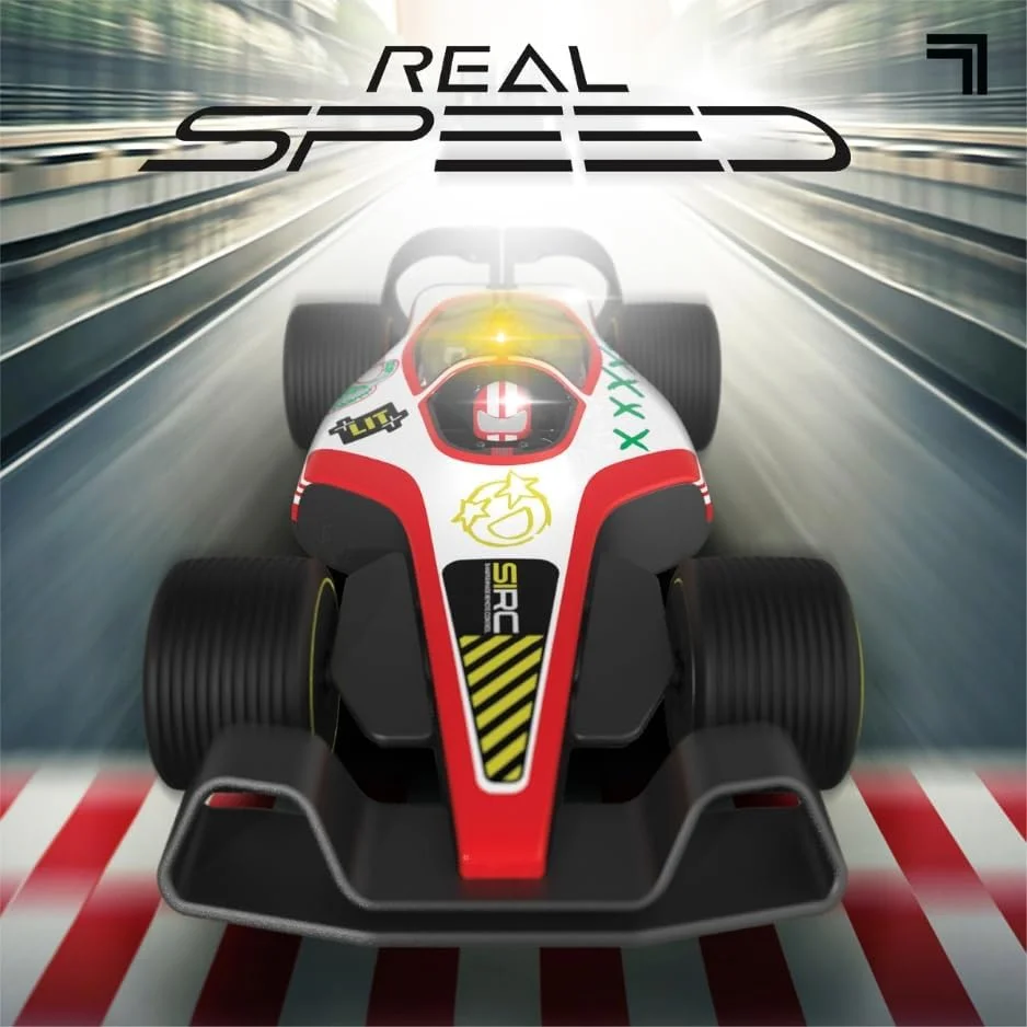 ماشین مسابقه ای قابل تنظیم با کنترل از راه دور Sharper Image® Formula Flex F1، اسباب بازی برای کودکان 6 سال به بالا، لاستیک های بزرگ، کنترل آسان 2.4 گیگاهرتزی با برد بالا