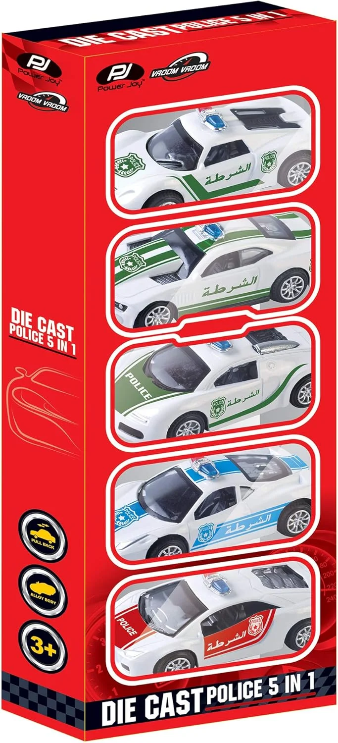 ماشین پلیس دایکست PJ Power Joy V.Vroom مدل 5 در 1
