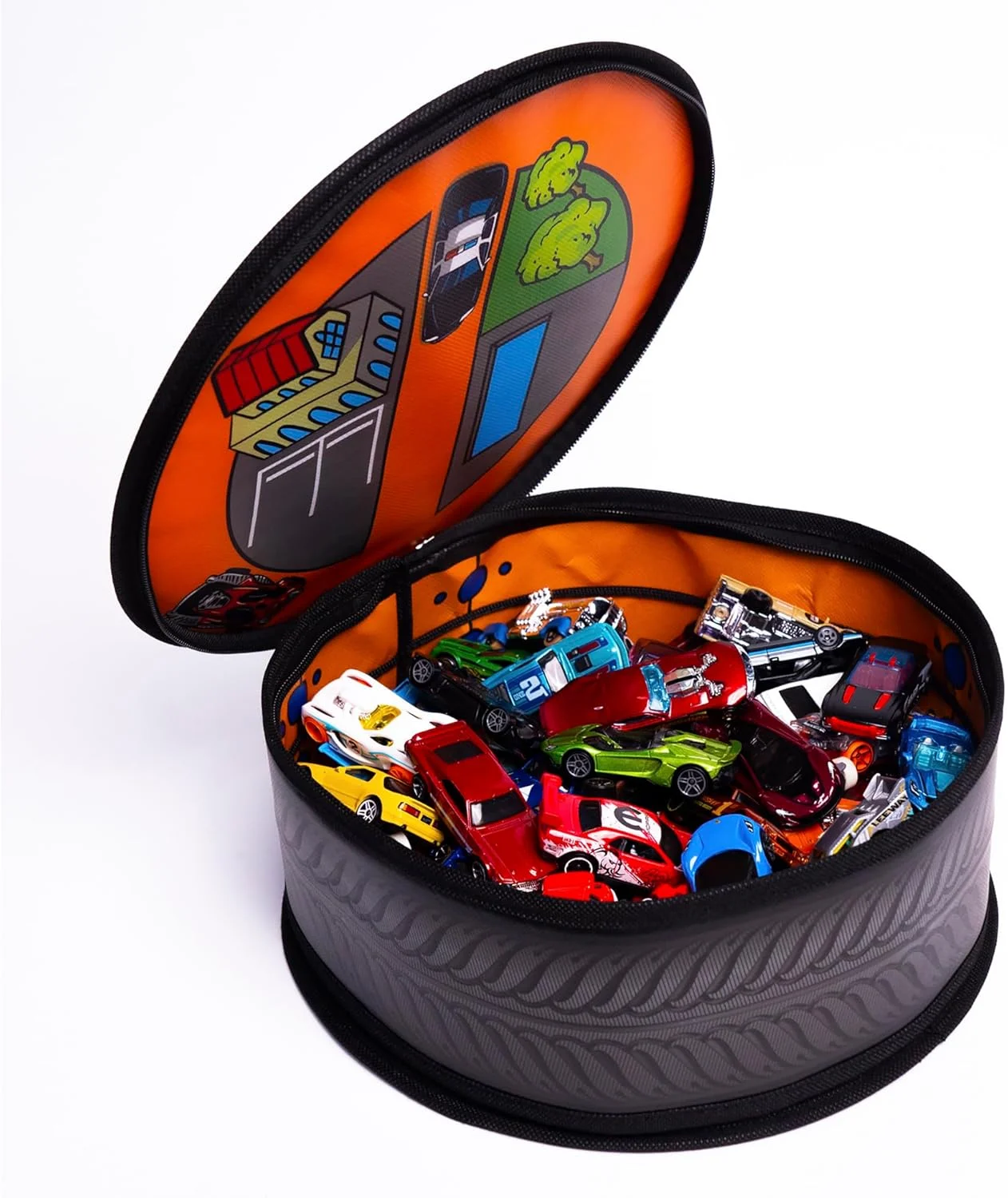 کیف زیپ‌دار چرخ‌دار Neat-Oh Hot Wheels ZipBin Wheelie برای ۱۰۰ ماشین (بدون ماشین)