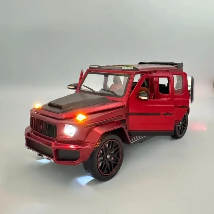 مدل ماشین فلزی مرسدس بنز جی - براباس G800 مقیاس 1:24 (قرمز)