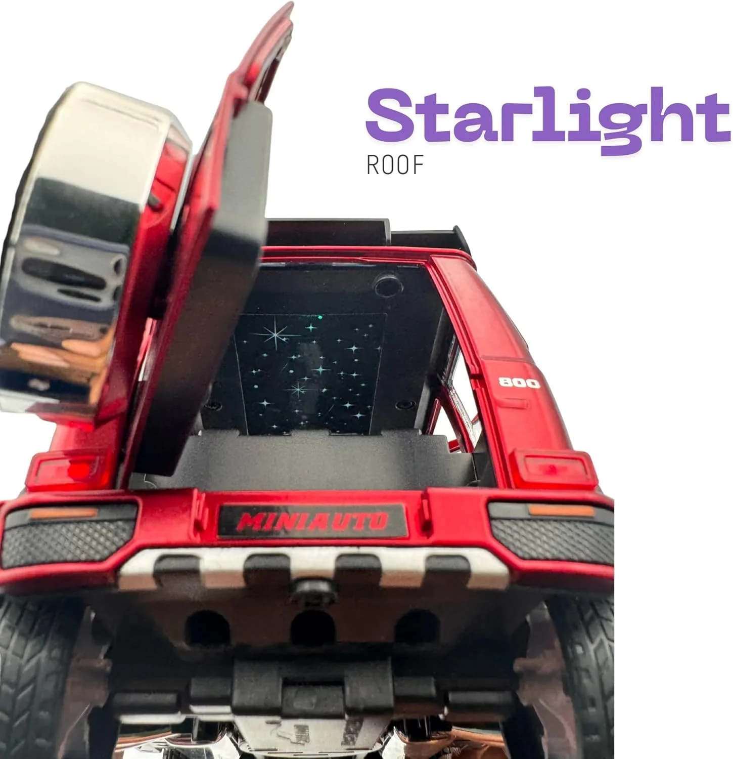 مدل ماشین فلزی مرسدس بنز جی - براباس G800 مقیاس 1:24 (قرمز)