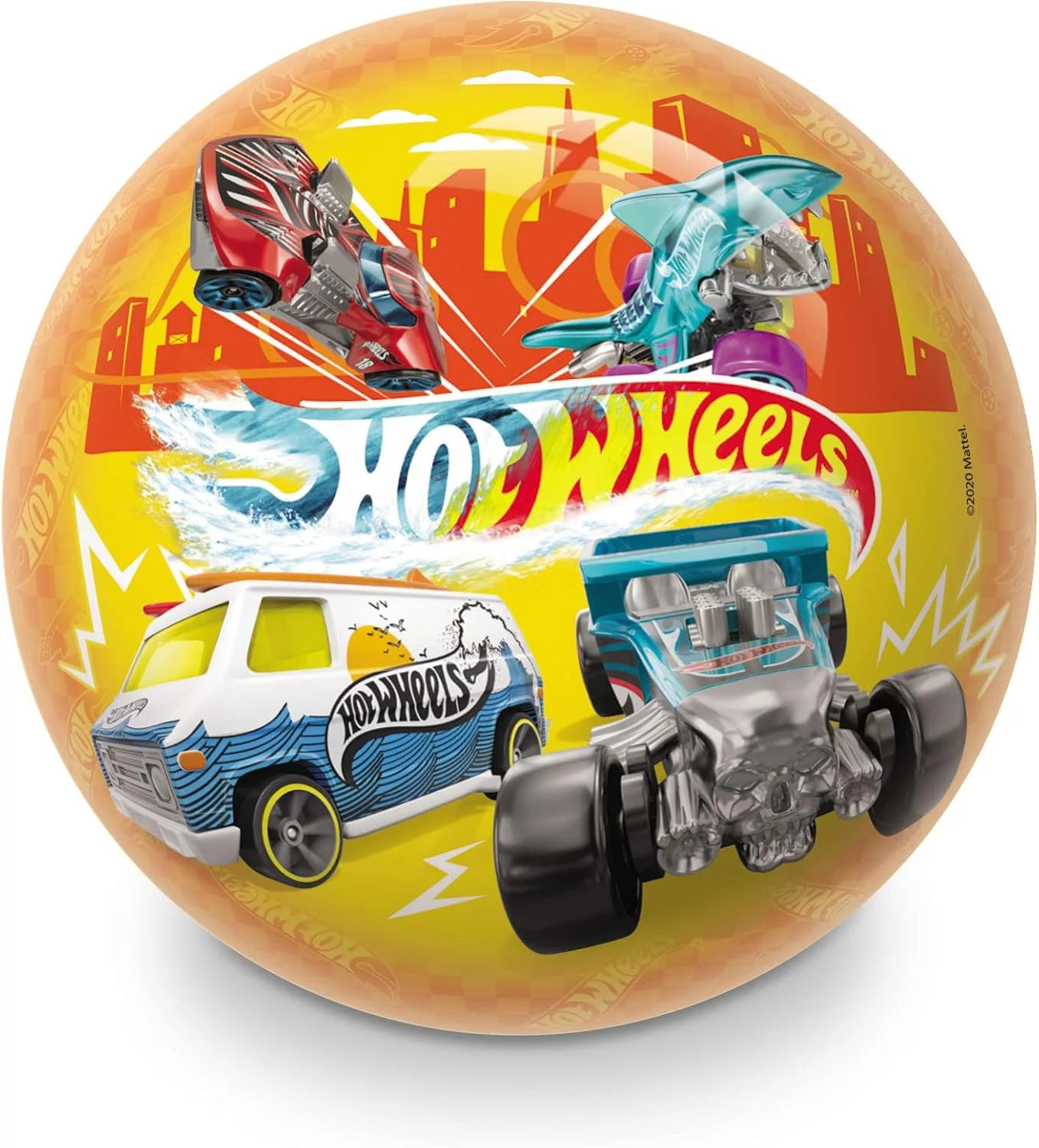 توپ بادی ۲۳ سانتی متری طرح Hot Wheels مدل Mondo 26031MONDO Bio Ball