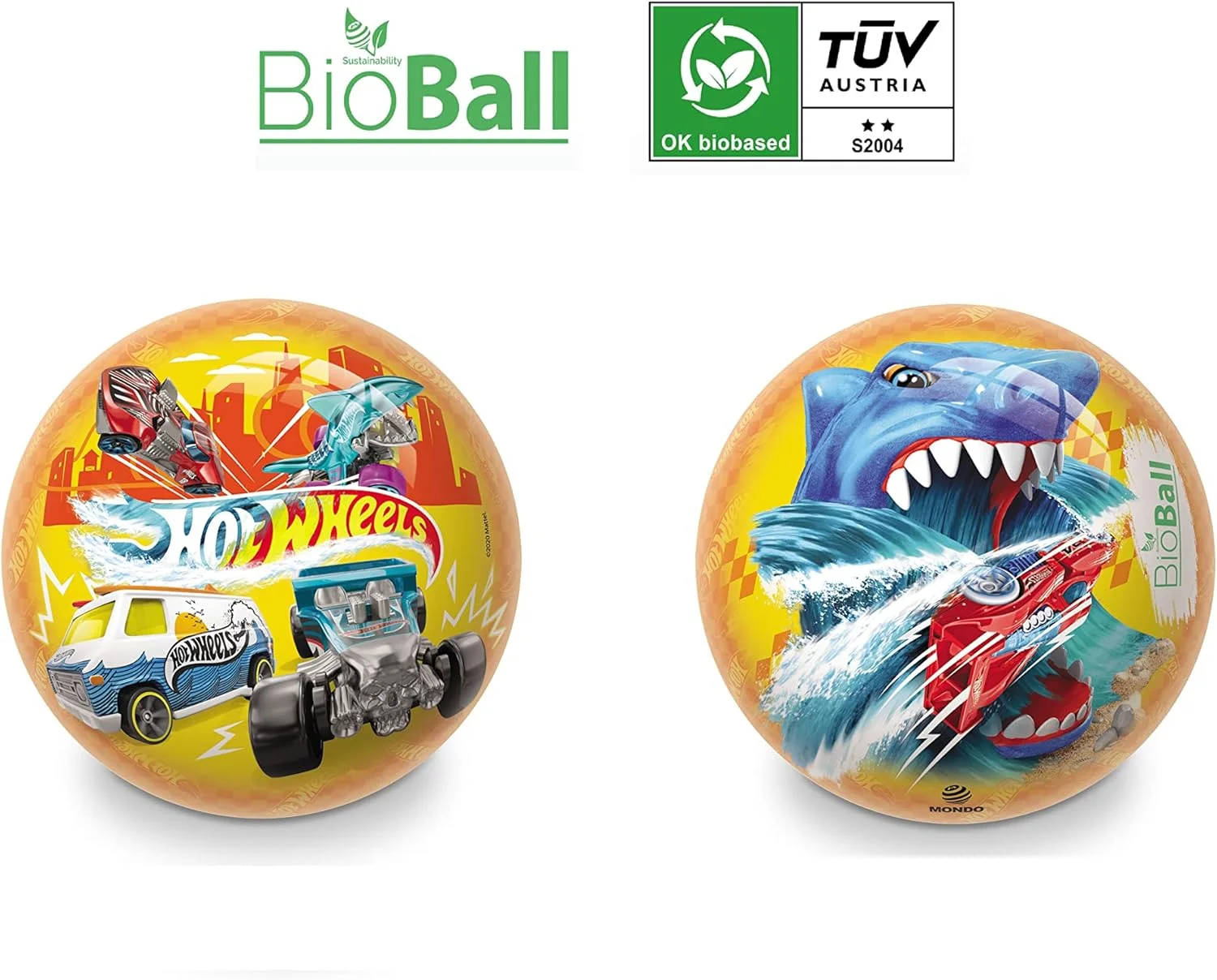 توپ بادی ۲۳ سانتی متری طرح Hot Wheels مدل Mondo 26031MONDO Bio Ball