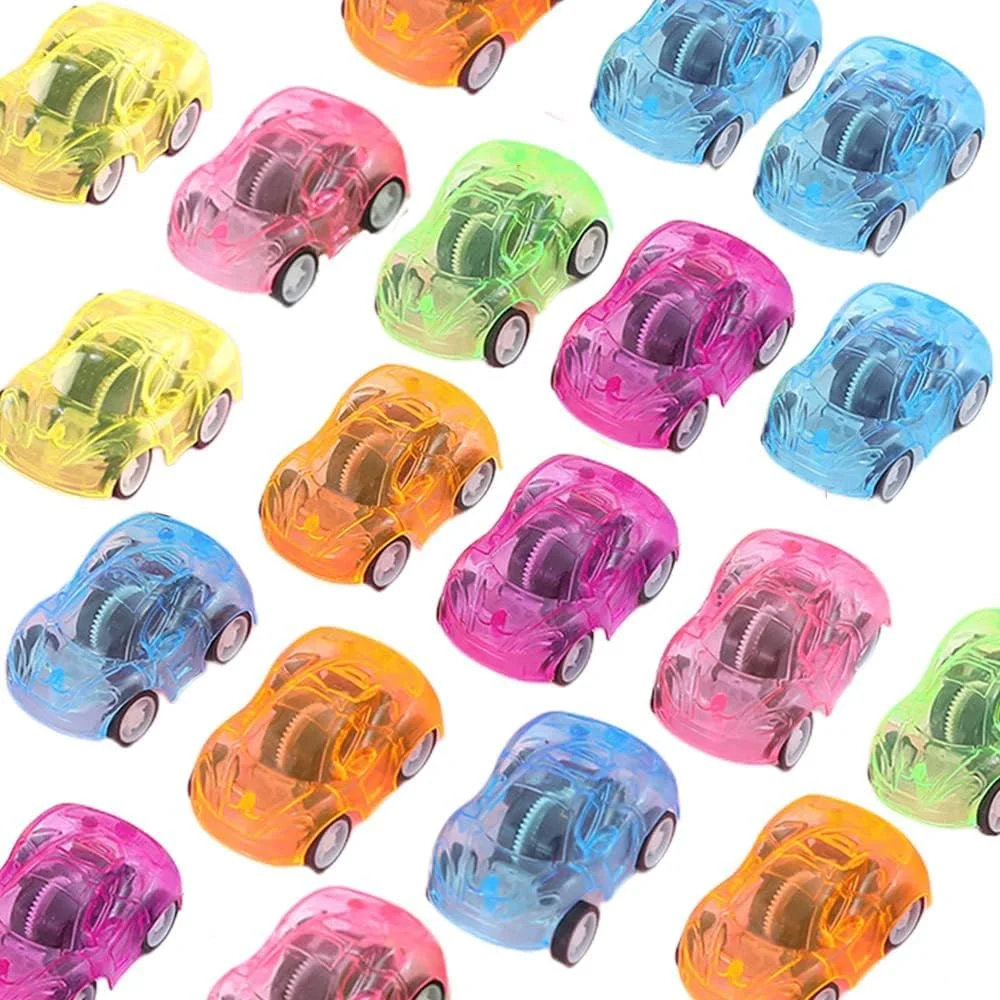 مجموعه 36 عددی ماشین های عقب کشیدنی MAKINGTEC، ماشین های مسابقه ای کوچک با نیروی اصطکاکی، کامیون های ساختمانی کوچک برای کودکان نوپا پسر و دختر، لوازم مهمانی فله ای، رنگ تصادفی