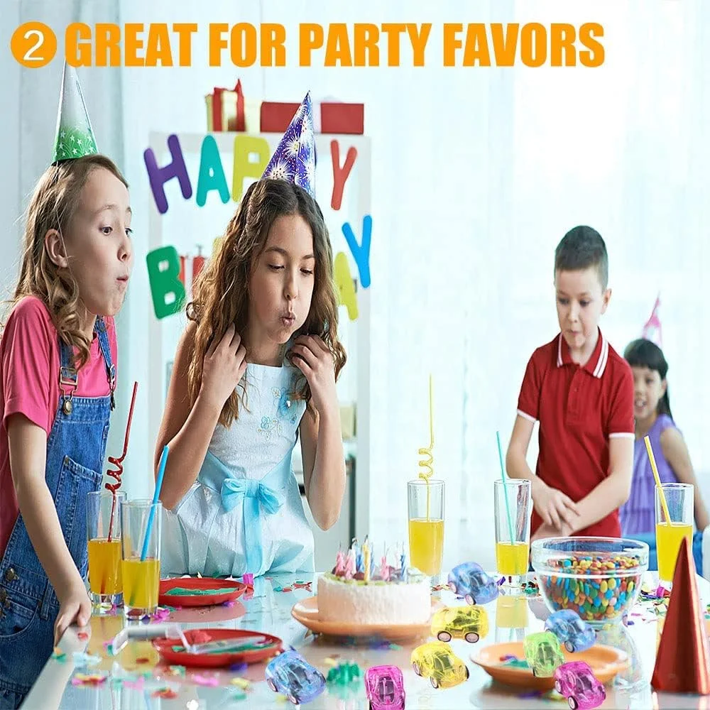 مجموعه 36 عددی ماشین های عقب کشیدنی MAKINGTEC، ماشین های مسابقه ای کوچک با نیروی اصطکاکی، کامیون های ساختمانی کوچک برای کودکان نوپا پسر و دختر، لوازم مهمانی فله ای، رنگ تصادفی