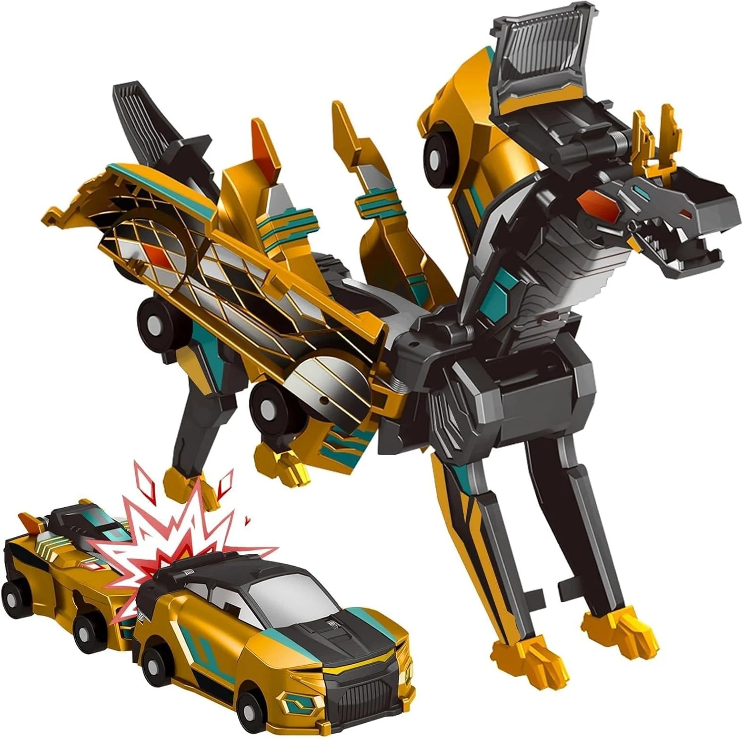 ماشین تبدیل‌شونده مغناطیسی، ربات ماشین تبدیل‌شونده، اسباب‌بازی ماشین مهندسی تبدیل‌شونده 2 عددی، اسباب‌بازی‌های کودک نوپا در فضای باز برای کودکان، هدیه تولد برای پسران 3، 4، 5، 6، 7، 8، 9، 10 ساله