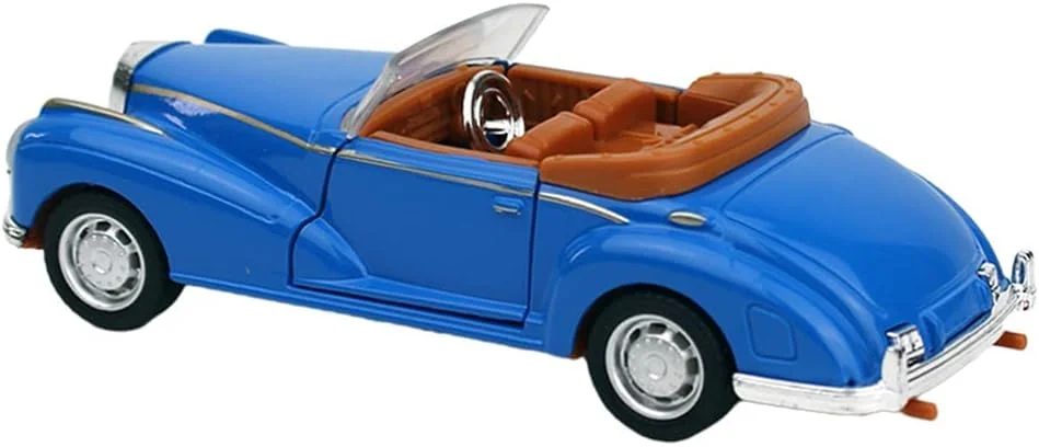 مدل ماشین قدیمی KASTWAVE، اسباب بازی مدل ماشین رترو، ماشین دایکست، فیگور ماشین کلاسیک کلکسیونی برای کودکان، بزرگسالان، هدیه برای دوستداران ماشین، آبی