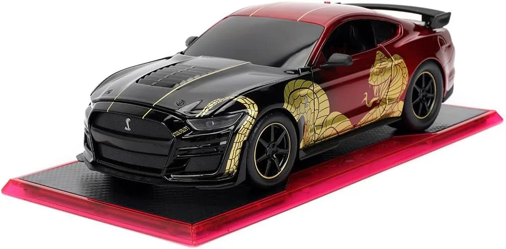 JADA Pink Slips ماشین مدل فورد موستانگ GT 500 سال 2020، مقیاس 1:24، ماشین دایکست به همراه پایه، اسباب بازی برای کودکان و بزرگسالان