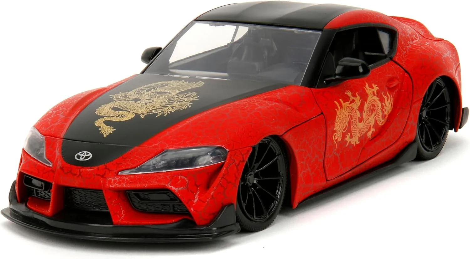 JADA Pink Slips 1:24 - تویوتا سوپرا 2020، ماشین دایکست با پایه، اسباب بازی برای کودکان و بزرگسالان