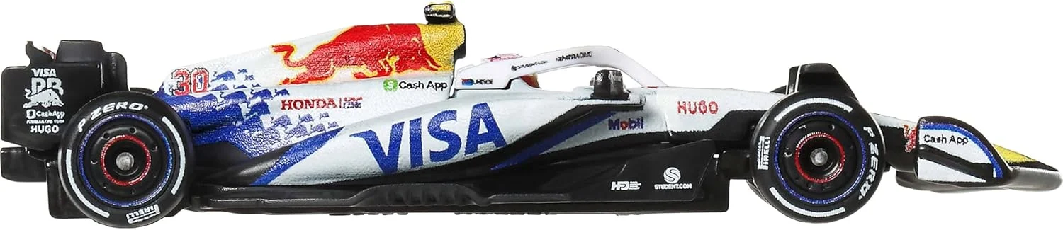 ماشین مسابقه ای کلکسیونی هات ویلز فرمول 1، مقیاس 1:64، بدنه و شاسی فلزی، لاستیک های واقعی (طرح ها ممکن است متفاوت باشند) ماشین مسابقه ای کلکسیونی هات ویلز فرمول 1، مقیاس 1:64، بدنه و شاسی فلزی، لاستیک های واقعی (طرح ها ممکن است متفاوت باشند)