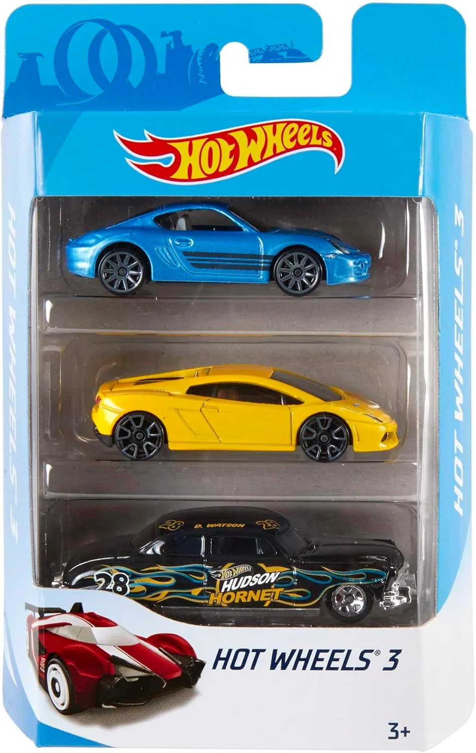 Hot Wheels بسته 3 عددی K5904 - متنوع، یک سایز - چند رنگ