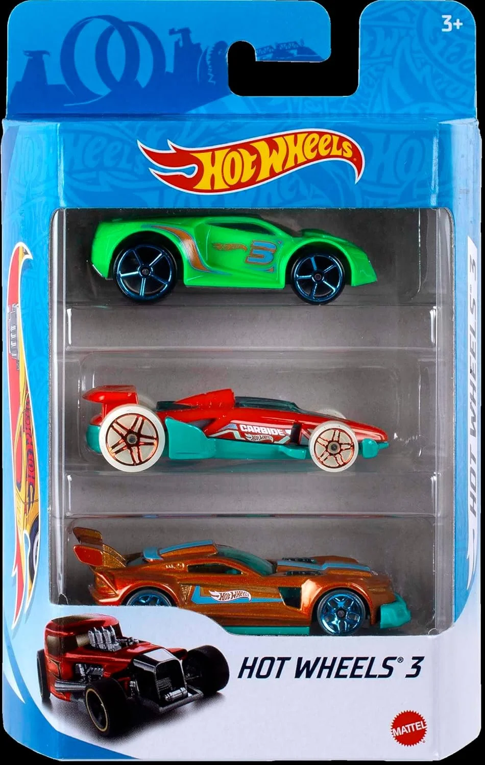 Hot Wheels بسته 3 عددی K5904 - متنوع، یک سایز - چند رنگ