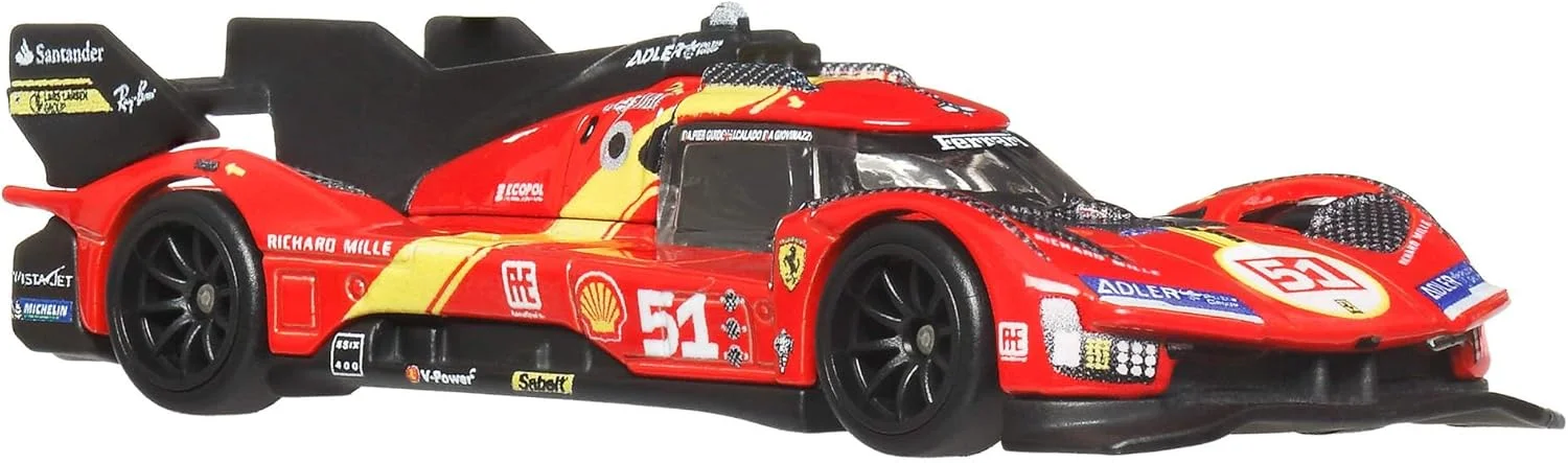 ماشین یا کامیون اسباب بازی کلکسیونی هات ویلز مدل JBK49، مقیاس 1:64، با لاستیک های Real Riders و بدنه و شاسی فلزی (طرح ها ممکن است متفاوت باشند)