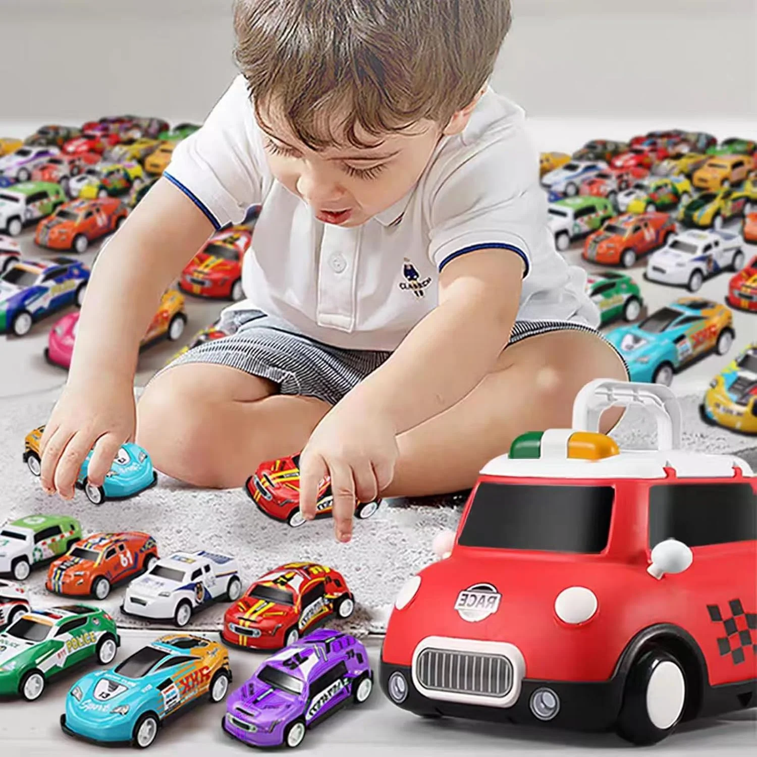 30 عدد ماشین عقب کش مهمانی، هدیه برای کودکان 4-8 و 8-12 سال، اسباب بازی مینی وسایل نقلیه عمده، اسباب بازی ماشین های مسابقه ای هدیه مهمانی، پرکننده های کیف هدیه برای تولد