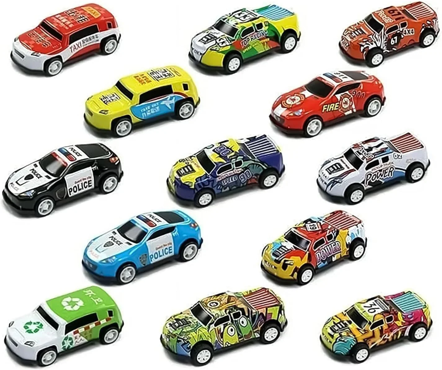 مجموعه 50 عددی ماشین های اسباب بازی فلزی کوچک عقب کشیدنی به همراه جعبه نگهداری - وسایل نقلیه رنگارنگ دایکست برای کودکان - بسته اسباب بازی ماشین فله ای برای پسران و دختران، هدیه مهمانی و کادو مجموعه 50 عددی ماشین های اسباب بازی فلزی کوچک عقب کشیدنی به همراه جعبه نگهداری - وسایل نقلیه رنگارنگ دایکست برای کودکان - بسته اسباب بازی ماشین فله ای برای پسران و دختران، هدیه مهمانی و کادو