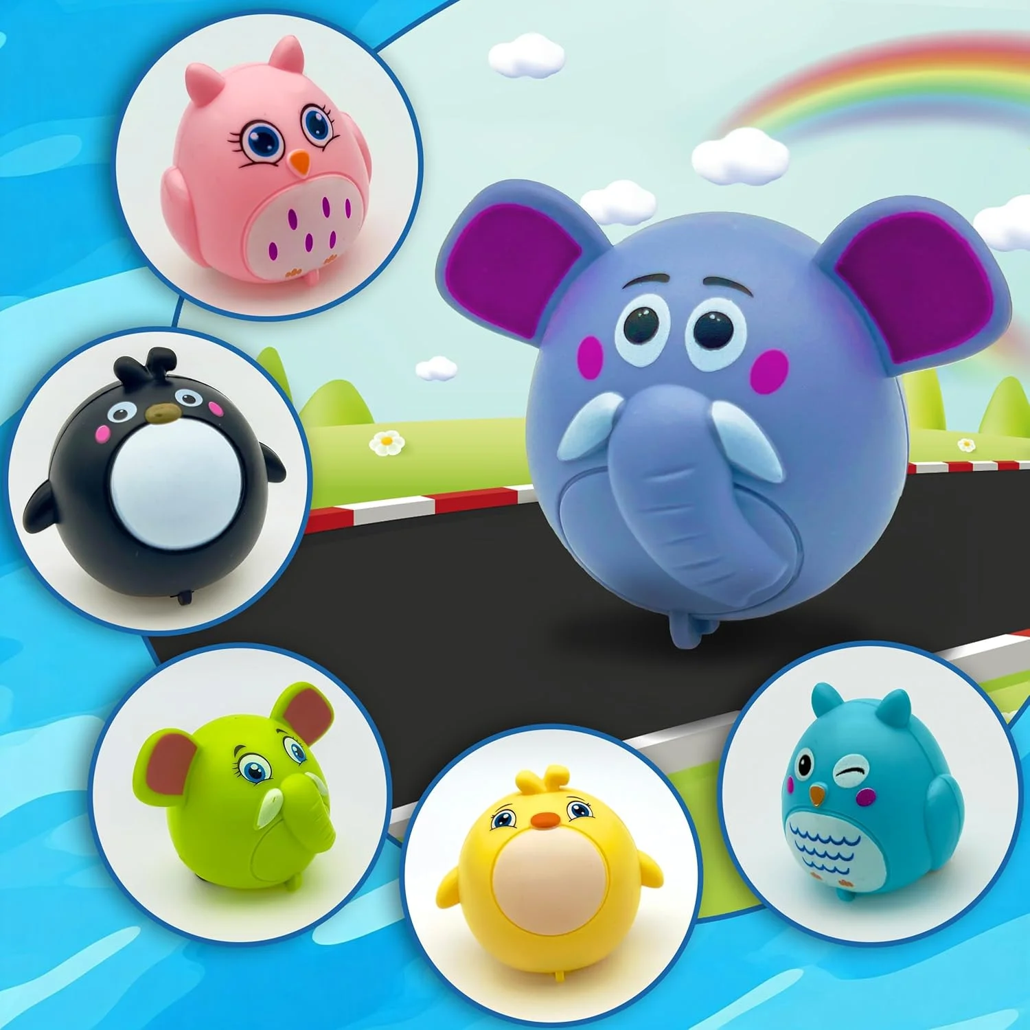 ماشین های عقب کشیدنی حیوانات کوچک - 12 عدد - هدیه جشن برای کودکان - مینی اسباب بازی برای گیفت تولد، هدیه و کیف هدیه