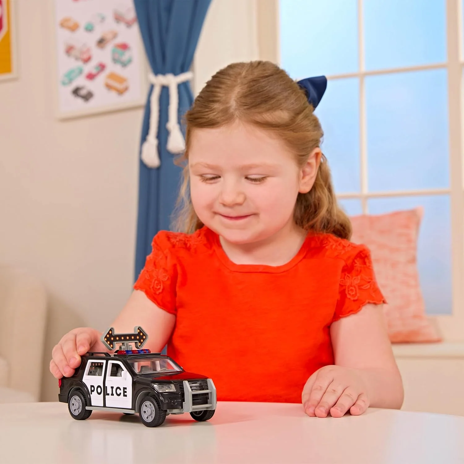 ماشین اس یو وی پلیس کوچک باتات - ماشین بازی با چراغ و صدا - ماشین های نجات و اسباب بازی برای کودکان 3 سال به بالا